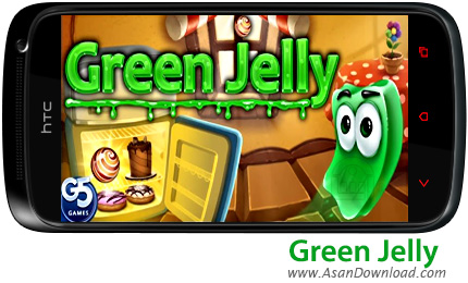 دانلود Green Jelly v1.0 - بازی موبایل موجود سبز ژله ای و حل پازل ها