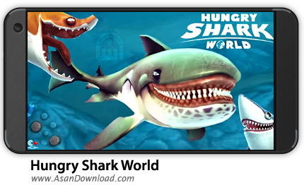 دانلود Hungry Shark World v1.6.2 - بازی موبایل کوسه گرسنه + نسخه بی نهایت + دیتا
