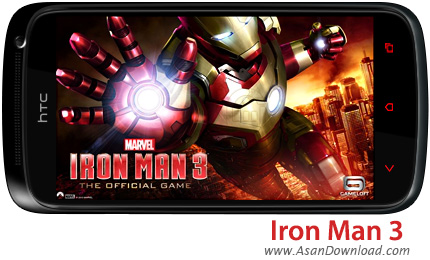 دانلود Iron Man 3 - The Official Game HD v1.0.4 - بازی موبایل مرد آهنی 3 بعلاوه گیم دیتای بازی