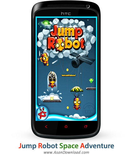دانلود Jump Robot Space Adventure v1.0 - بازی موبایل روبات و پرش در آسمان ها