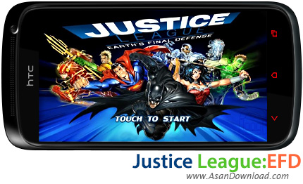 دانلود Justice League:EFD v1.0.2 - بازی موبایل قهرمانان شکست ناپذیر بعلاوه گیم دیتای بازی