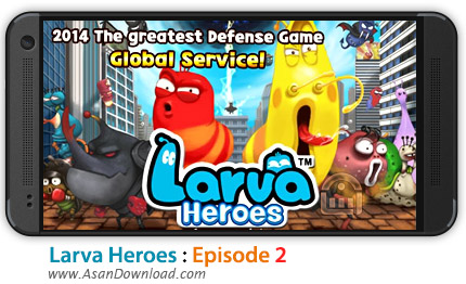دانلود Larva Heroes : Episode 2 v1.2.1 - بازی موبایل فصل 2 بازی قهرمانان لاروا + دیتا