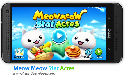 دانلود Meow Meow Star Acres v1.2.14 - بازی موبایل میو میو گربه مزرعه دار