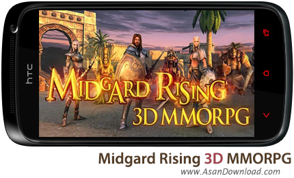 دانلود Midgard Rising 3D MMORPG v1.6458 - بازی موبایل نبرد اسطوره ها بعلاوه گیم دیتای بازی
