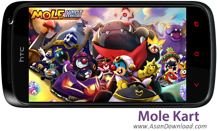 دانلود Mole Kart v1.1.2 - بازی موبایل مسابقات موش های کور
