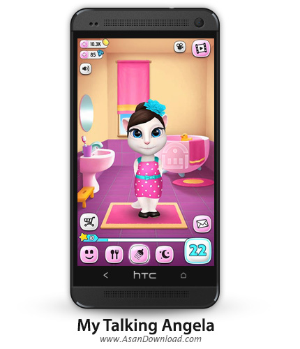 دانلود My Talking Angela v1.2.1 - بازی موبایل نگهداری از آنجلا + دیتا + نسخه بینهایت