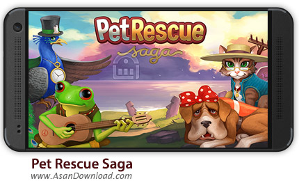 دانلود Pet Rescue Saga v1.42.1 - بازی موبایل نجات حیوانات خانگی + نسخه بینهایت