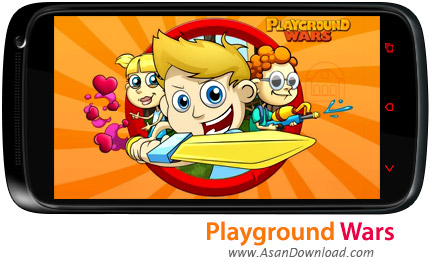 دانلود Playground Wars v1.2 - بازی موبایل جنگ در زمین و نبرد با دشمنان بعلاوه دیتا