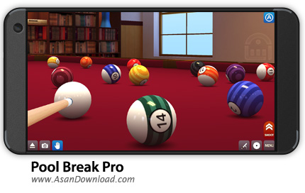 دانلود Pool Break Pro - 3D Billiards v2.6.2 - بازی موبایل بیلیارد