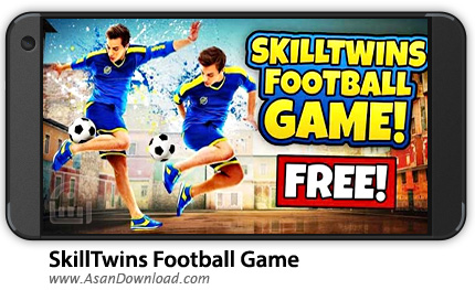 دانلود SkillTwins Football Game v1.3 - بازی موبایل فوتبال دوقلوها + نسخه بی نهایت