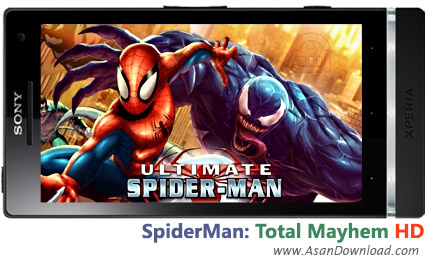 دانلود Spider-Man: Total Mayhem HD v3.2.6 - بازی موبایل مرد عنکبوتی بعلاوه گیم دیتای بازی