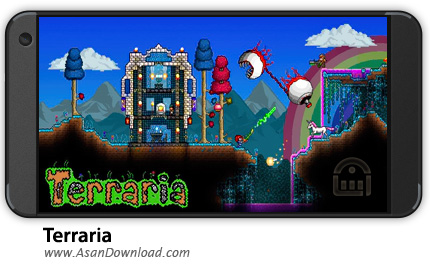دانلود Terraria v1.2.12772 - بازی موبایل جزیره شناور + نسخه بی نهایت + دیتا