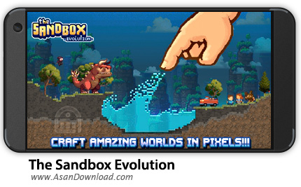 دانلود The Sandbox Evolution v1.0.9 - بازی موبایل ساخت دنیای پیکسلی + نسخه بی نهایت