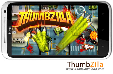 دانلود ThumbZilla v2.7 - بازی موبایل گودزیلا