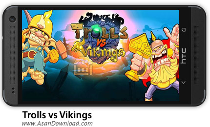 دانلود Trolls vs Vikings v2.6.51 - بازی ترول ها و وایکینگ ها + دیتا