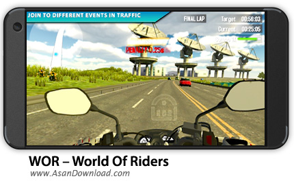 دانلود WOR - World Of Riders v1.49 - بازی موبایل موتور سواری واقعی + نسخه بی نهایت + دیتا