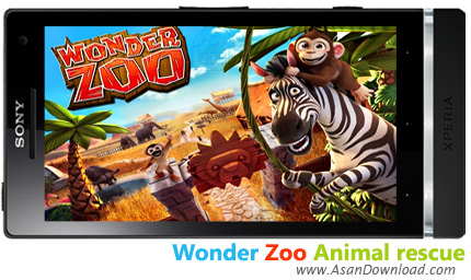 دانلود Wonder Zoo Animal rescue v1.2.0 - بازی موبایل نجات حیوانات جنگل