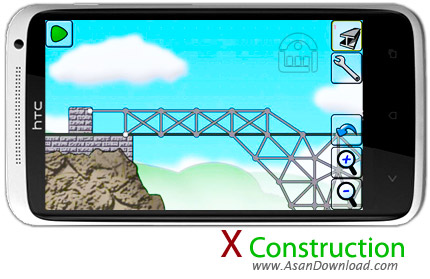 دانلود X Construction v1.38 - بازی موبایل ساختار پل سازی