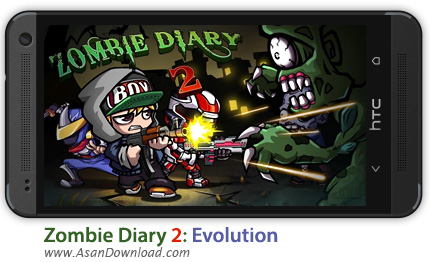 دانلود Zombie Diary 2: Evolution v1.1.0 - بازی موبایل تکامل زامبی ها + نسخه بینهایت