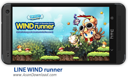دانلود LINE WIND runner v2.2.6 - بازی موبایل دونده باد