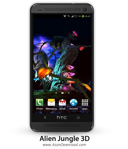 دانلود Alien Jungle 3D Live Wallpaper v1.0 - لایو والپیپر موبایل جنگل اسرار آمیز