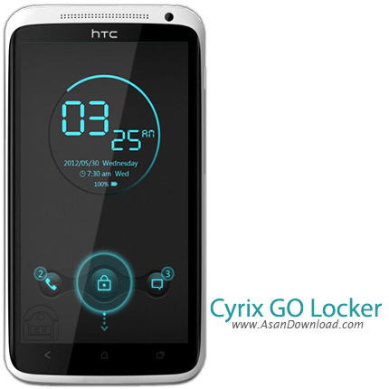 دانلود Cyrix GO Locker Theme v1.01 - لاک اسکرین زیبا برای اندروید