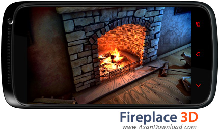 دانلود Fireplace 3D Pro v1.0 - لایو والپیپر موبایل شومینه برای اندروید
