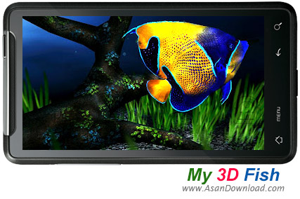 دانلود My 3D Fish II v2.2 - لایو والپیپر سه بعدی ماهی های رنگارنگ 