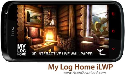 دانلود My Log Home iLWP v1.07 - لایووالپیپر کلبه جنگلی برای اندروید