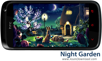دانلود Night Garden v1.0 - لایو والپیپر باغی در شب برای اندروید