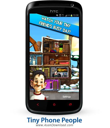 دانلود Tiny Phone People v1.0.11 - لایو والپیپر شهر کوچک برای اندروید
