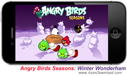 دانلود Angry Birds Seasons: Winter Wonderham! v3.2.0 - بازی موبایل پرندگان خشمگین فصل ها: زمستان شگفت انگیز!
