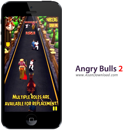 دانلود Angry Bulls 2 v1.10 - بازی موبایل گاو خشمگین