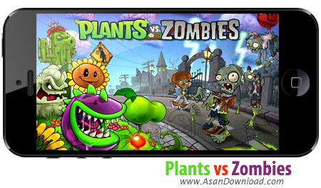 دانلود Plants vs Zombies - بازی موبایل گیاهان علیه زامبی ها بعلاوه گیم دیتای بازی