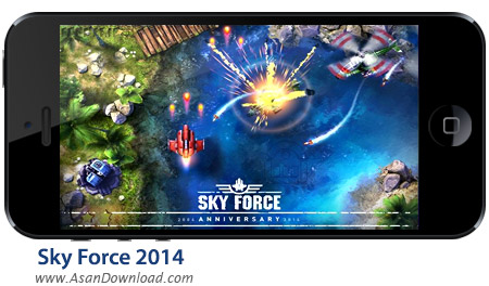 دانلود Sky Force 2014 v1.22 apk + v1.01 ipa - بازی موبایل اکشن نیروی هوایی + نسخه بینهایت + دیتا