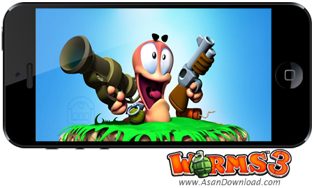 دانلود Worms 3 v1.03 - بازی موبایل مبارزات کرم ها