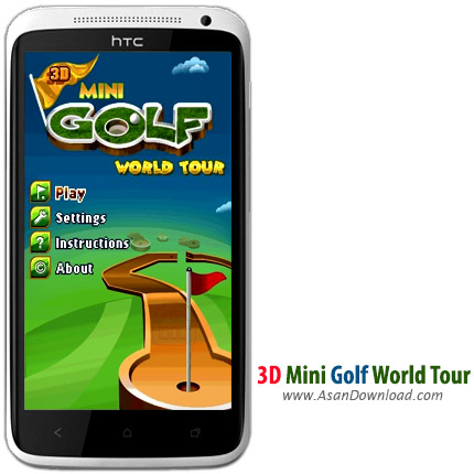 دانلود 3D Mini Golf World Tour - بازی موبایل تور جهانی مینی گلف