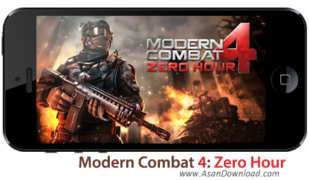 دانلود Modern Combat 4: Zero Hour - بازی موبایل مبارزات مدرن بعلاوه دیتا