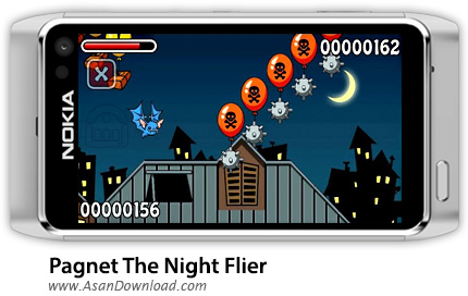 دانلود Pagnet The Night Flier v.1.01 - بازی موبایل پرواز خفاشها در شب