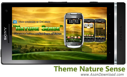 دانلود Theme Nature Sense v1.0 - لایووالپیپر طبیعت برای سیمبیان