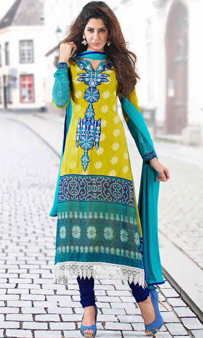 مدل جدید لباس هندی 2013