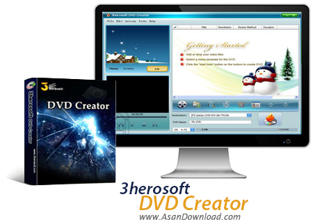 دانلود 3herosoft DVD Creator v4.2.7 - نرم افزار ساخت و رایت دی وی دی فیلم