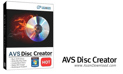 دانلود AVS Disc Creator v6.1.1.550 - نرم افزار رایت سی دی و دی وی دی