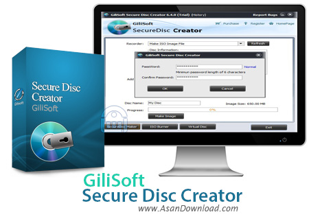 دانلود GiliSoft Secure Disc Creator v7.2.0 - نرم افزار ایمن سازی لوح های فشرده