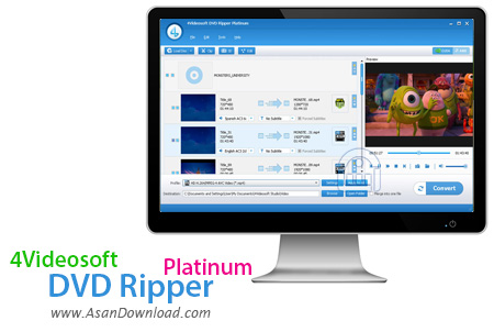دانلود 4Videosoft DVD Ripper Platinum v5.5.8 - مبدل فرمت دی وی دی