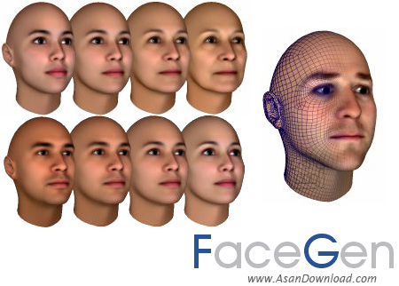 دانلود FaceGen Modeler v3.5.3 - نرم افزار طراحی و چهره نگاری افراد