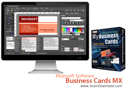 دانلود Mojosoft Software Business Cards MX v4.92 - نرم افزار طراحی کارت های ویزیت