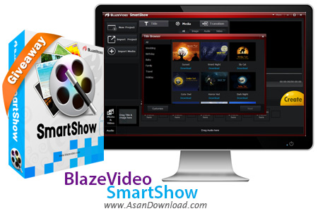 دانلود BlazeVideo SmartShow v2.0.1.0 - نرم افزار ساخت ویدئو کلیپ از عکس ها