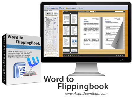 دانلود Word to FlipBook v2.0 - نرم افزار ساخت کتاب های الکترونیکی با امکان ورق زدن