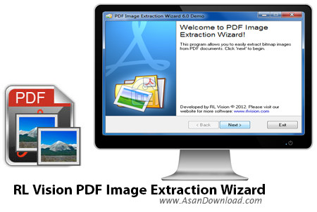 دانلود RL Vision PDF Image Extraction Wizard v6.22 - نرم افزار استخراج عکس از پی دی اف